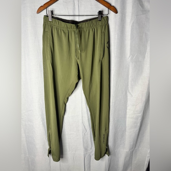 Virus Olive Green Men's Leggings - Picture 1 of 4